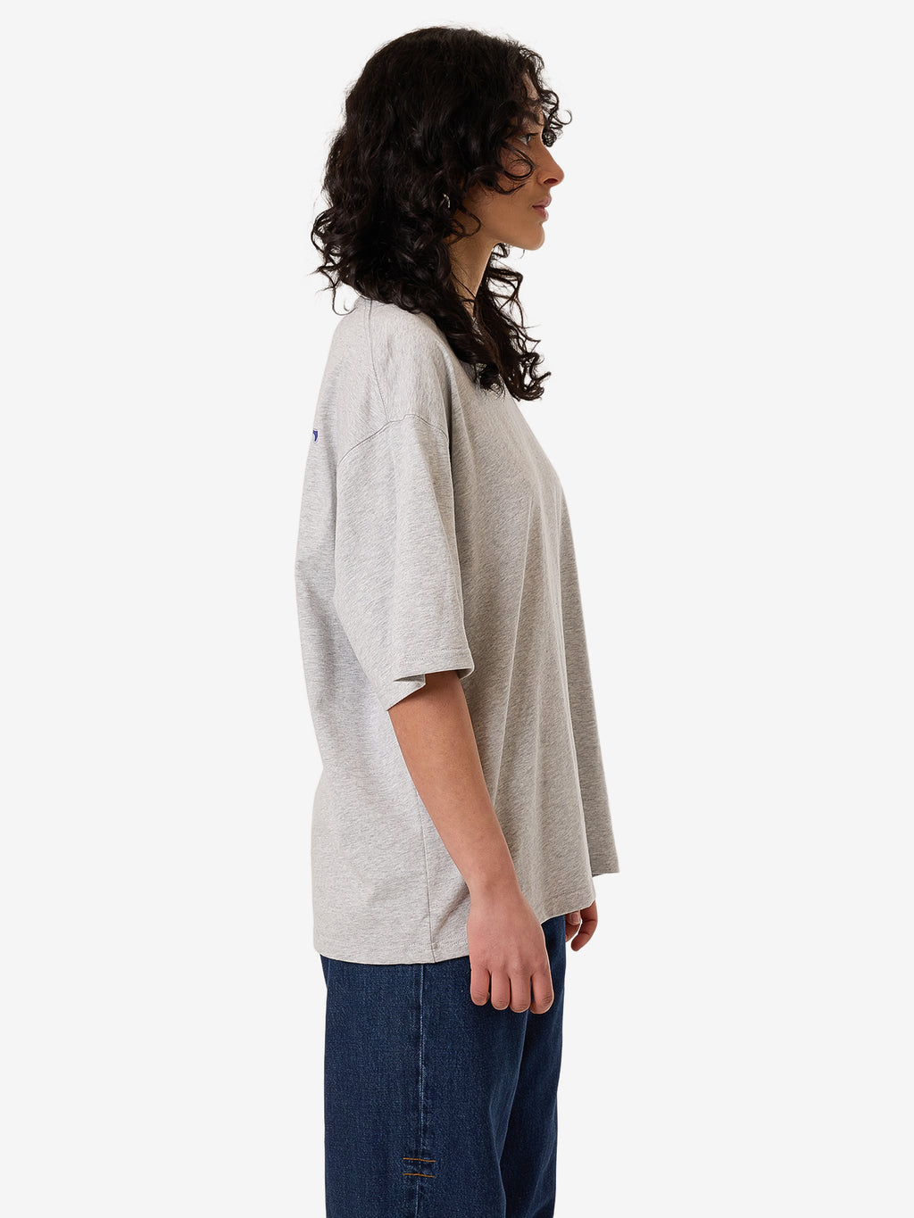 Thrills Ambient Connection Oversized Tee - Snow Marle in Snow Marle