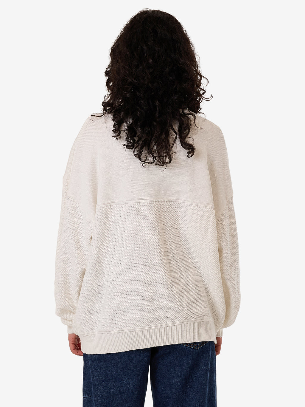 Thrills Navigate Knit Pullover - Chalk in Chalk