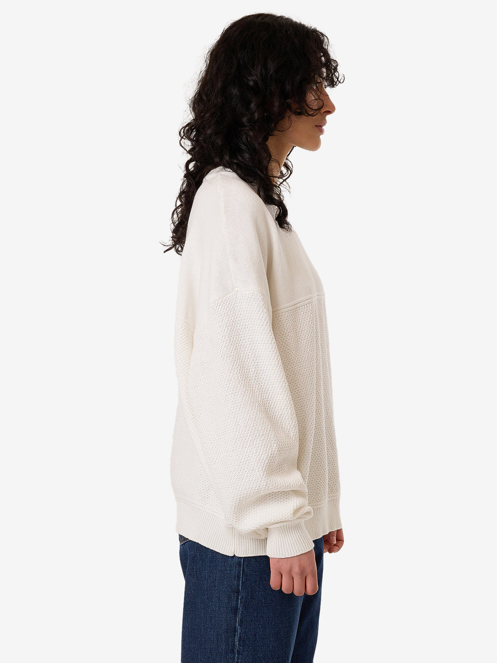 Thrills Navigate Knit Pullover - Chalk in Chalk