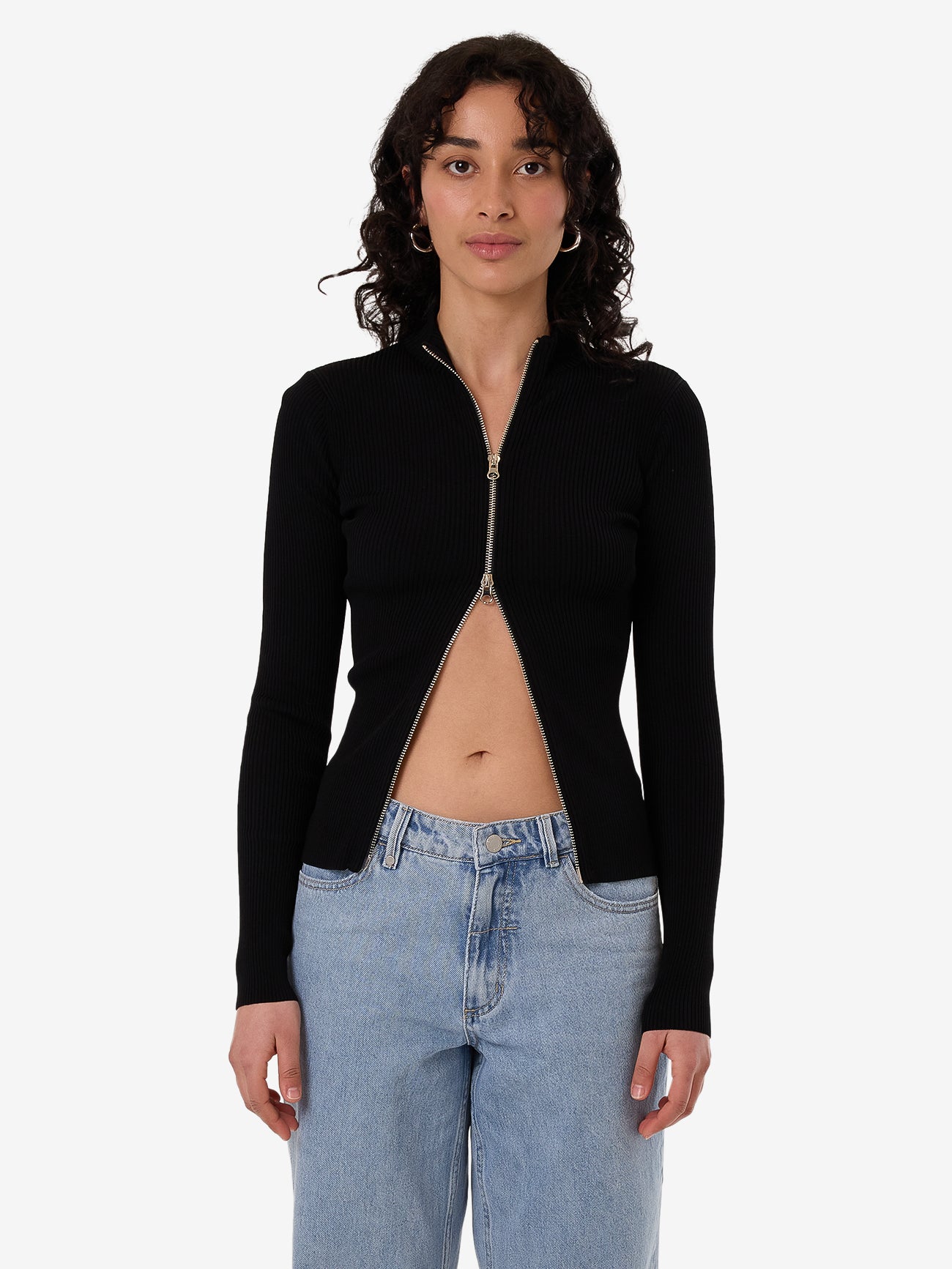Thrills Marita Knit Cardigan - Black in Black