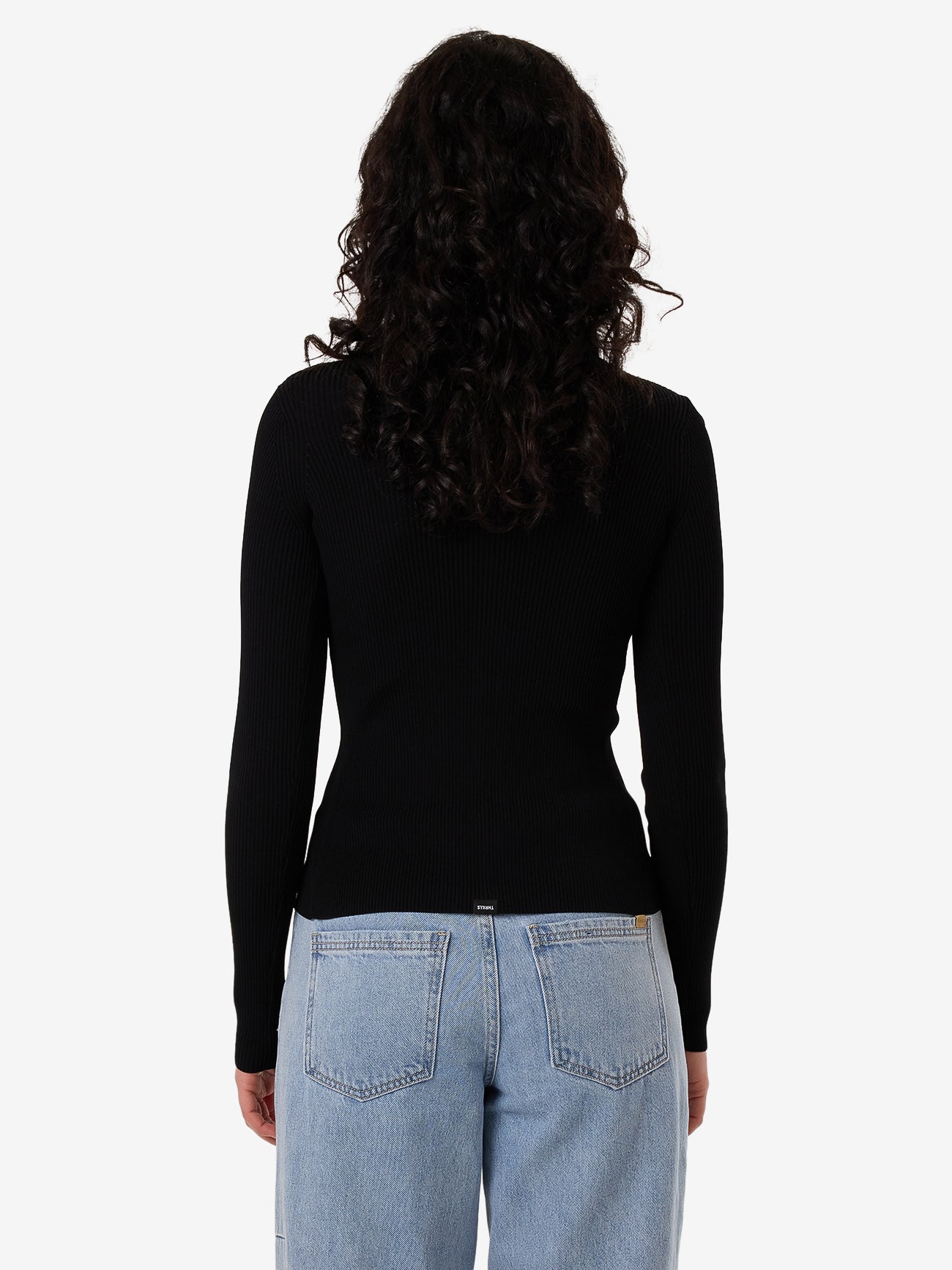 Thrills Marita Knit Cardigan - Black in Black