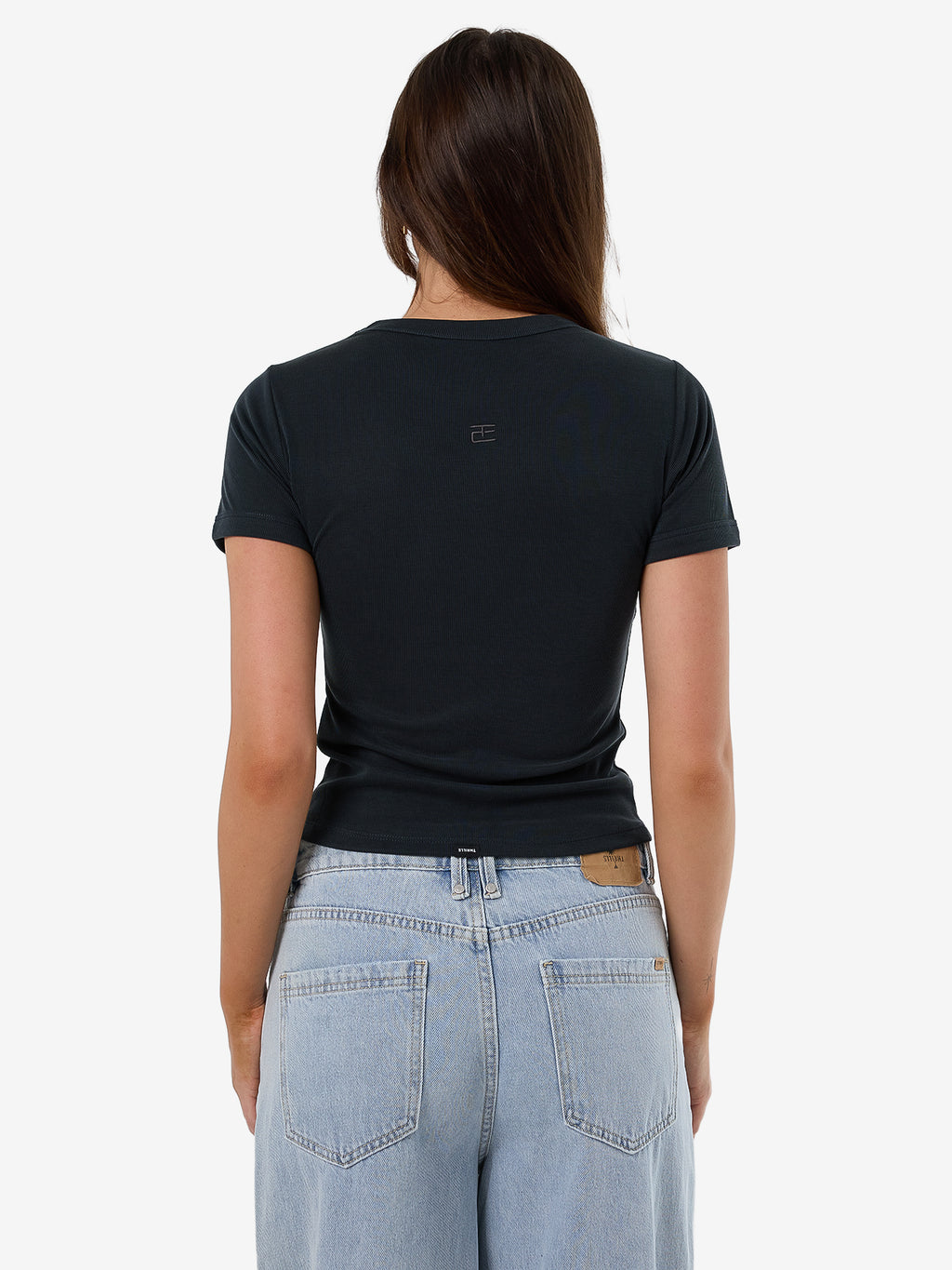 Thrills Tc Micro Rib Tee - Shadow in Shadow