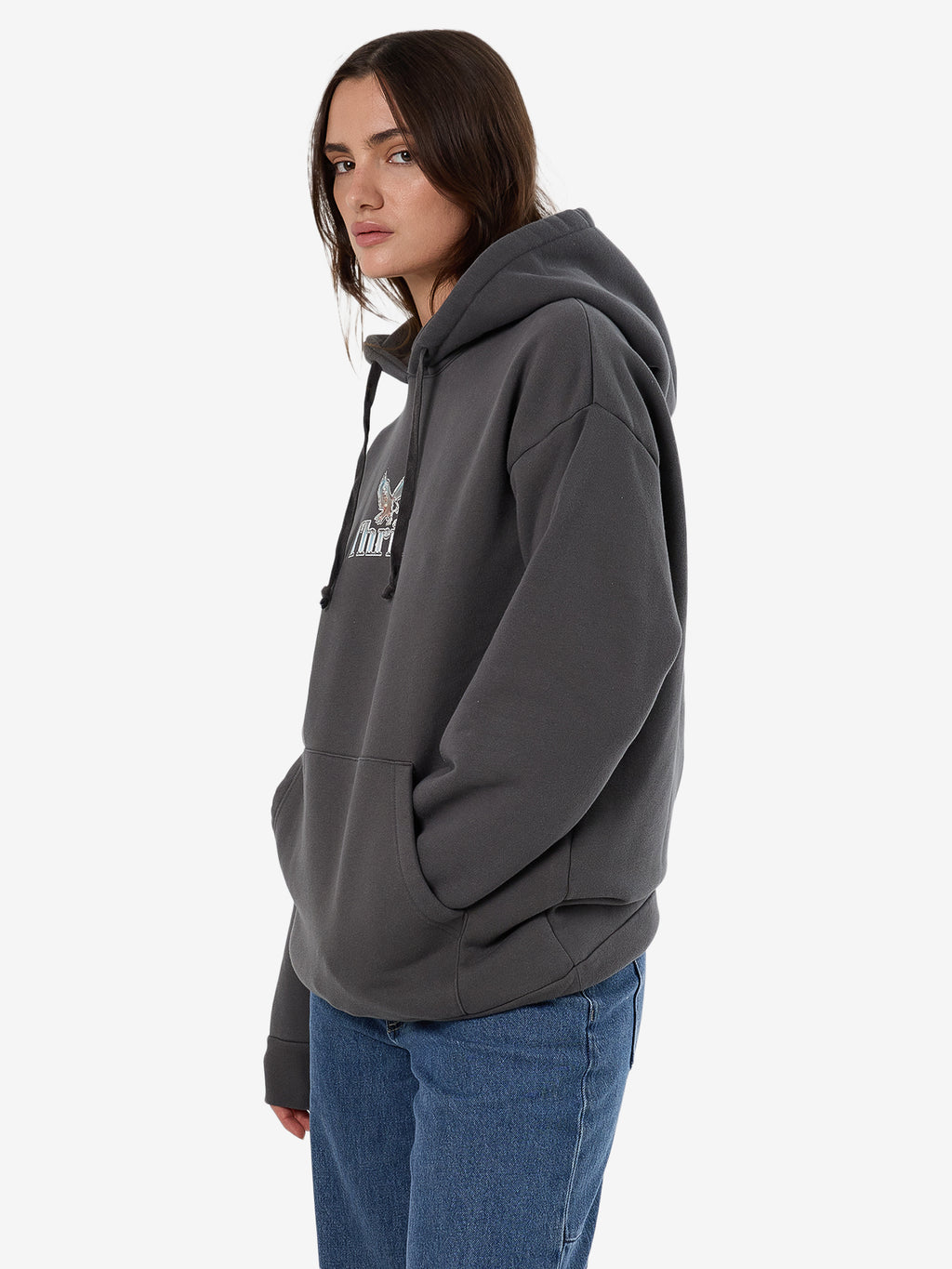 Thrills Strength And Glory Slouch Hood - Merch Black in Merch Black