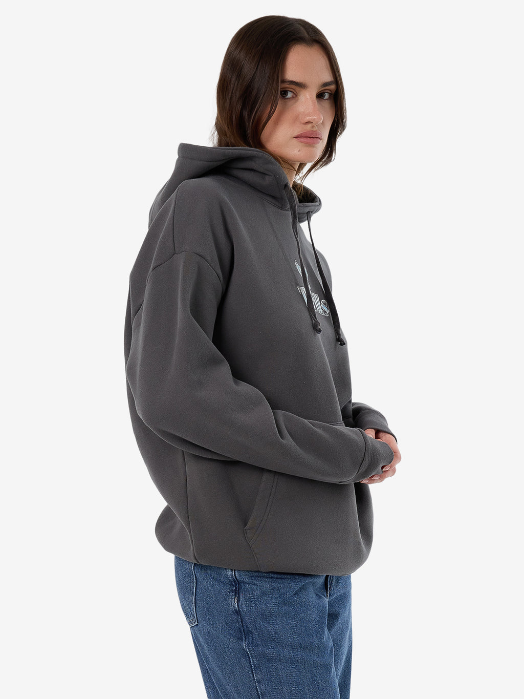 Thrills Strength And Glory Slouch Hood - Merch Black in Merch Black