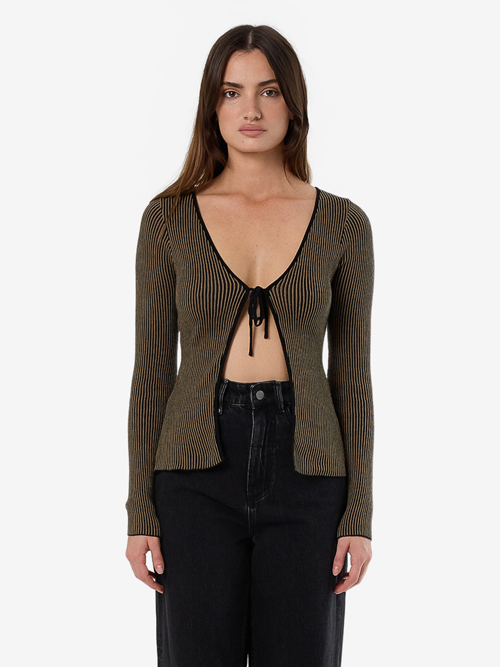 Thrills Natural Causes Reversible Knit Top - Clove in Clove