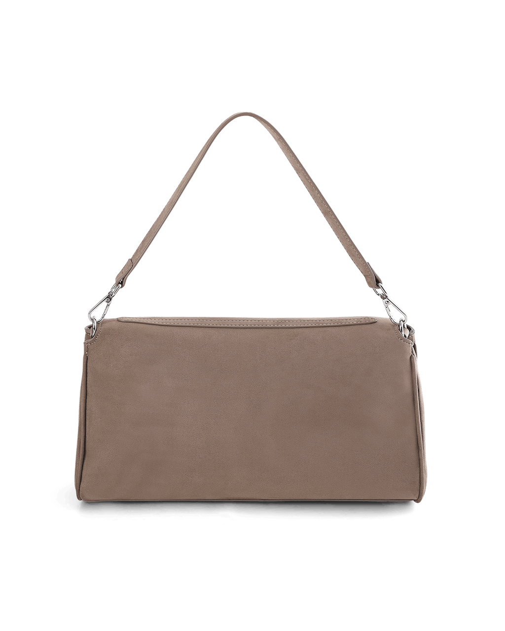 Billini VELA SHOULDER BAG in FOSSIL SUEDE-SILVER