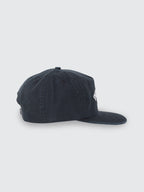 Thrills Co Hard Knocks College 5 Panel Cap - Black in Black