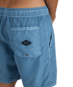 Billabong Mens All Day Overdye Layback 17" Boardshorts in Steel Blue