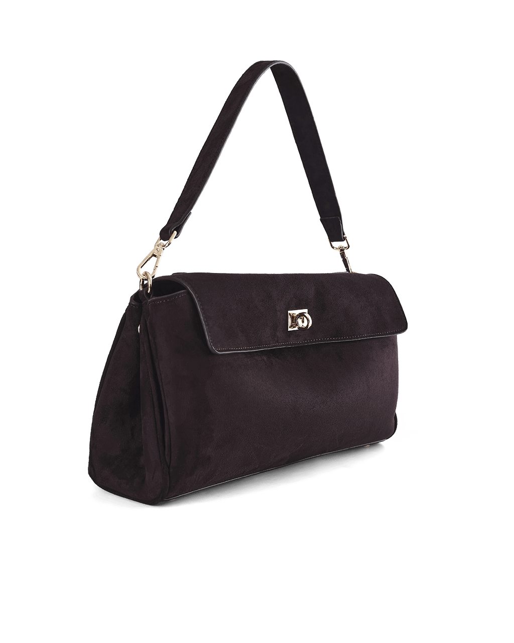 Billini VELA SHOULDER BAG in DARK CHOCOLATE SUEDE