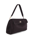Billini VELA SHOULDER BAG in DARK CHOCOLATE SUEDE