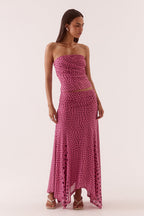 Sovere ZURI STRAPLESS TOP - MAUVE in MAUVE