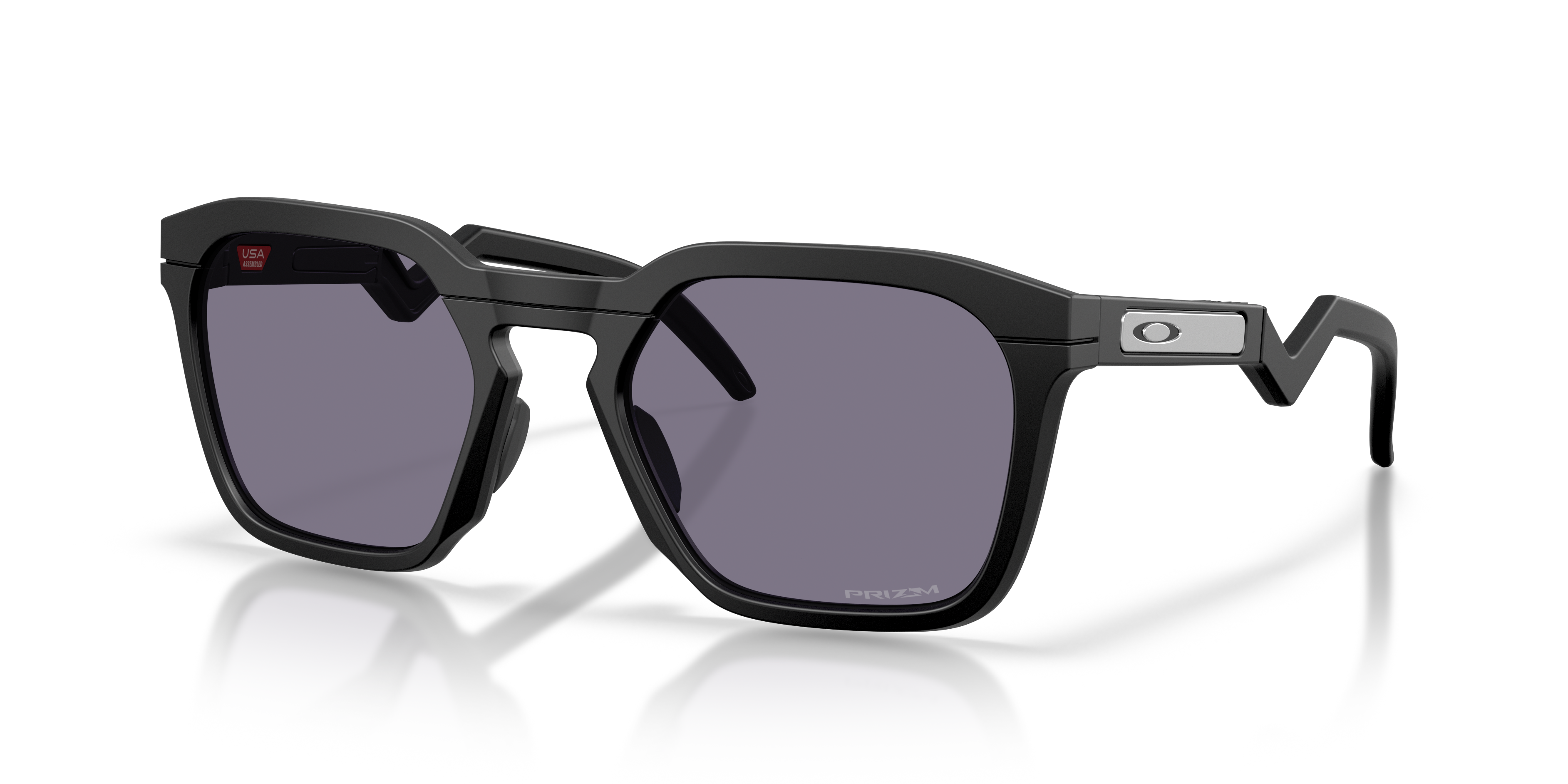 Oakley HSTN SQ MATTE BLACK PRIZM GREY in Matte Black
