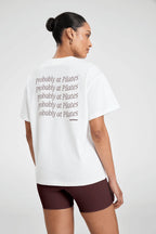 All Fenix Probably At Pilates Tee in Chocolate