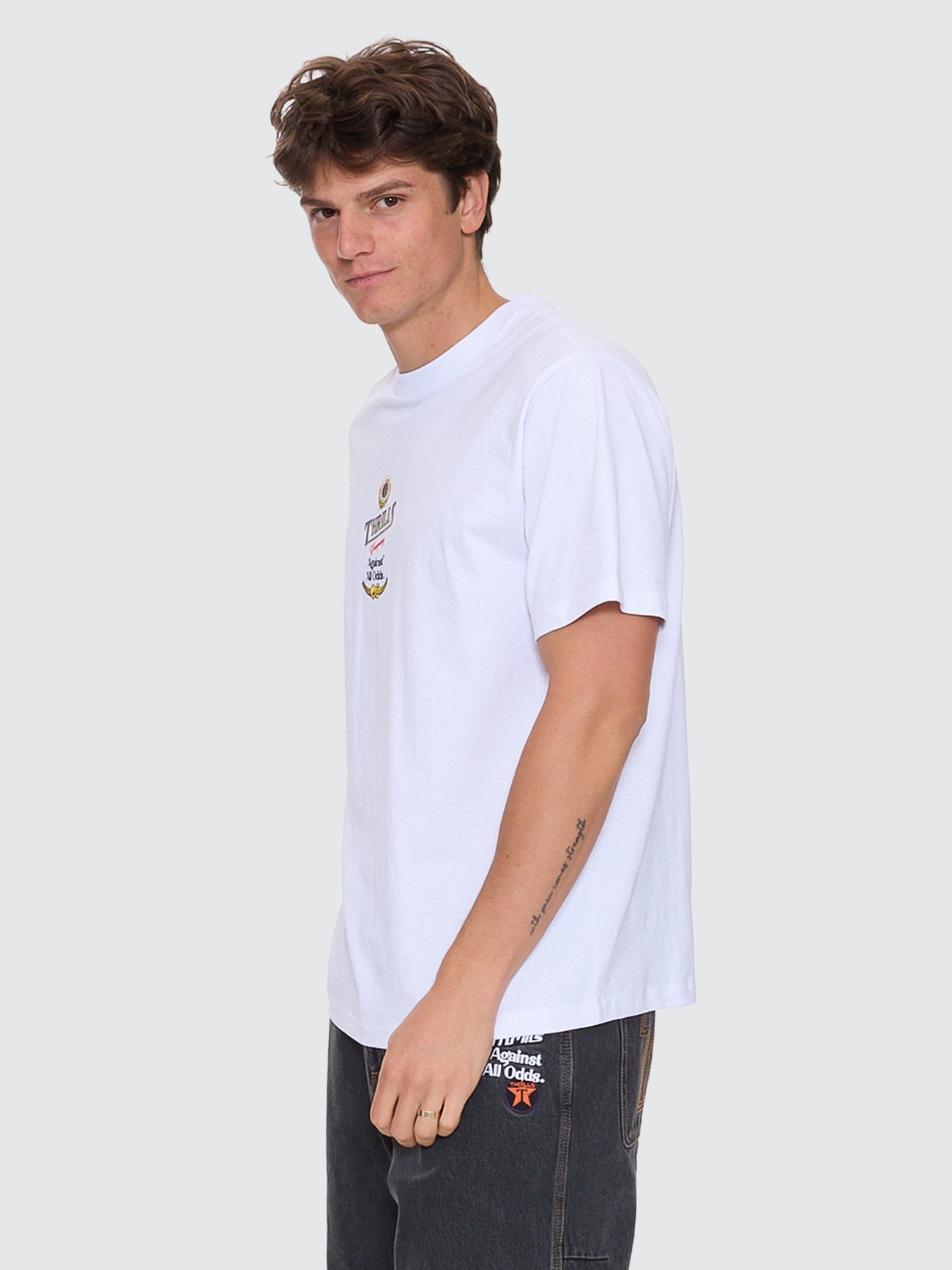 Thrills Co Against All Odds Merch Fit Tee - White in White