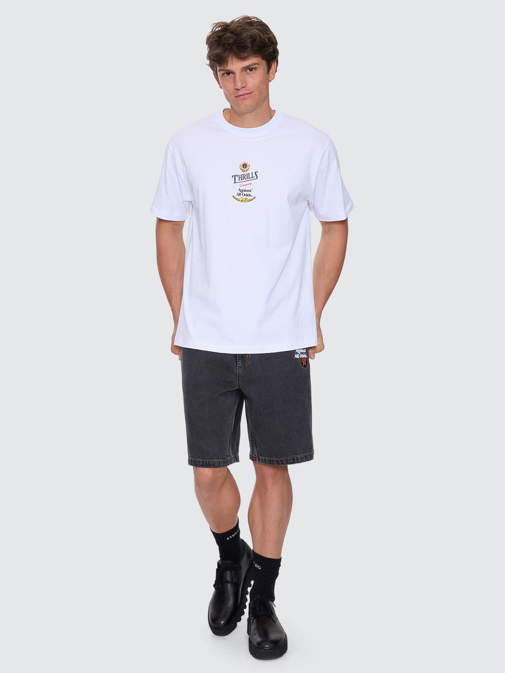 Thrills Co Against All Odds Merch Fit Tee - White in White