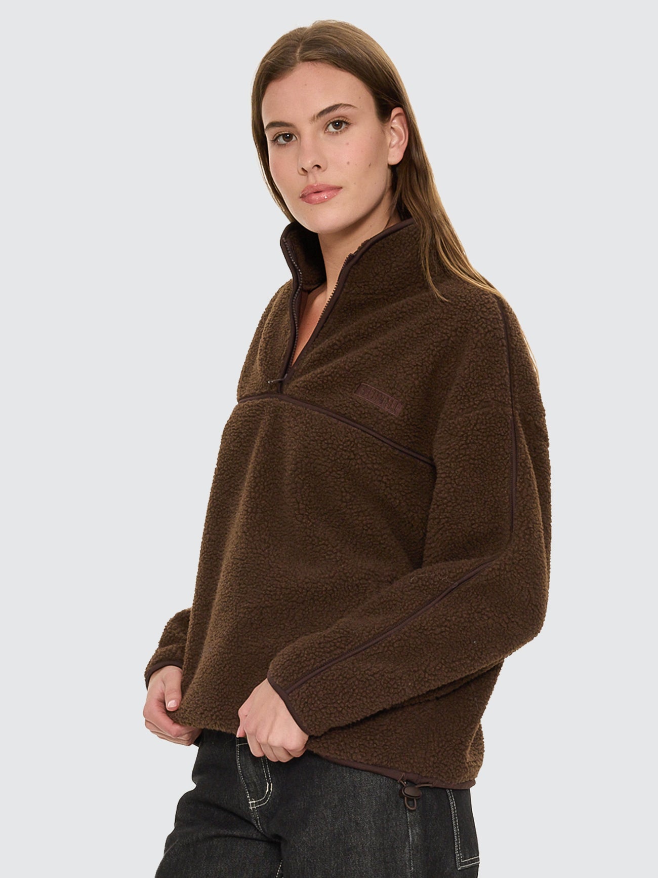Thrills Co All Star Sherpa Fleece - Brown in Brown