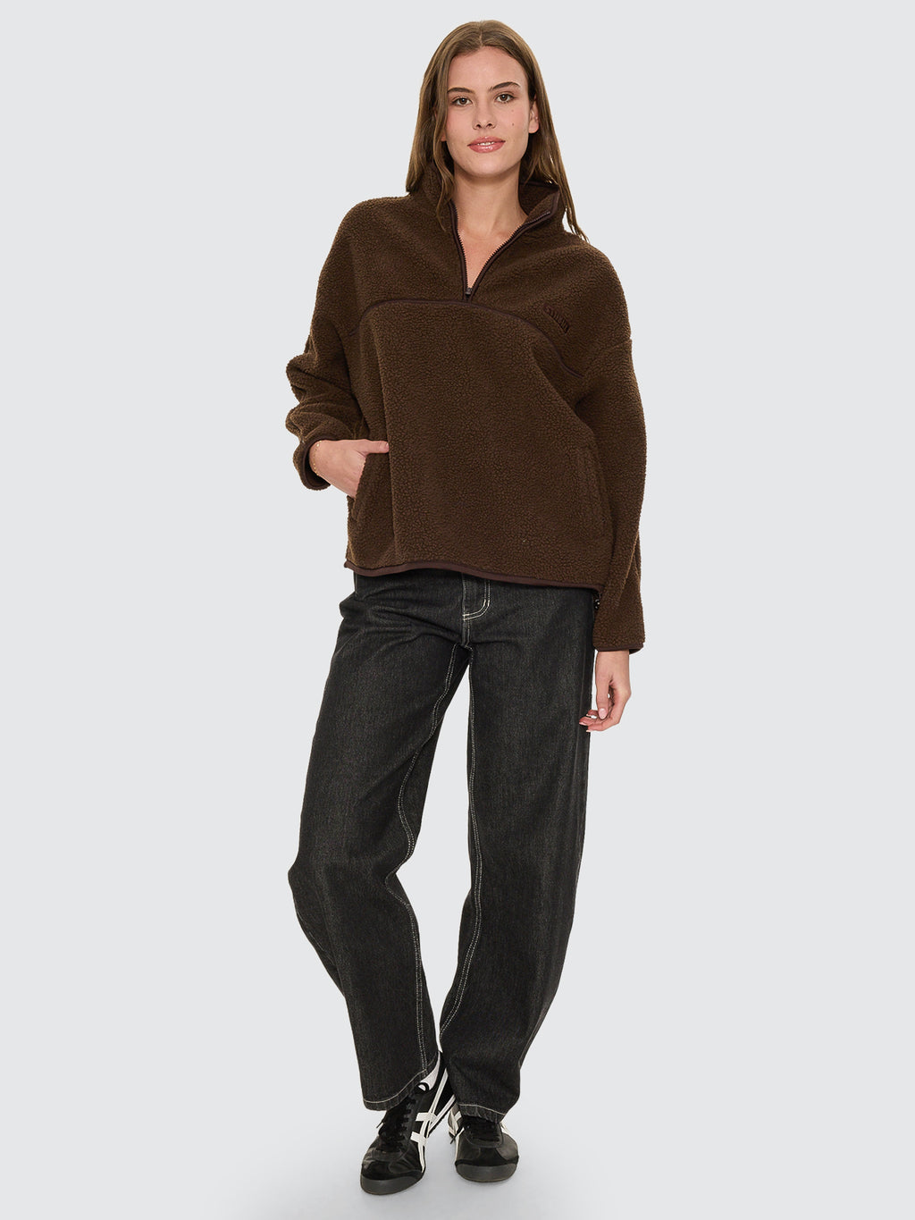Thrills Co All Star Sherpa Fleece - Brown in Brown