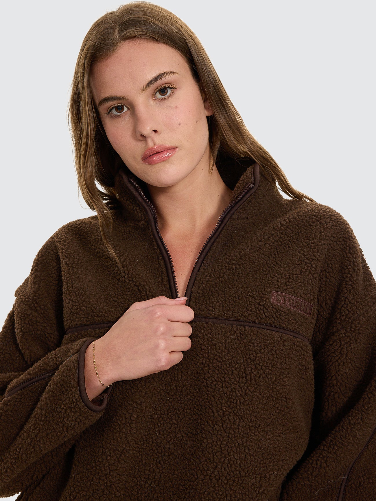 Thrills Co All Star Sherpa Fleece - Brown in Brown