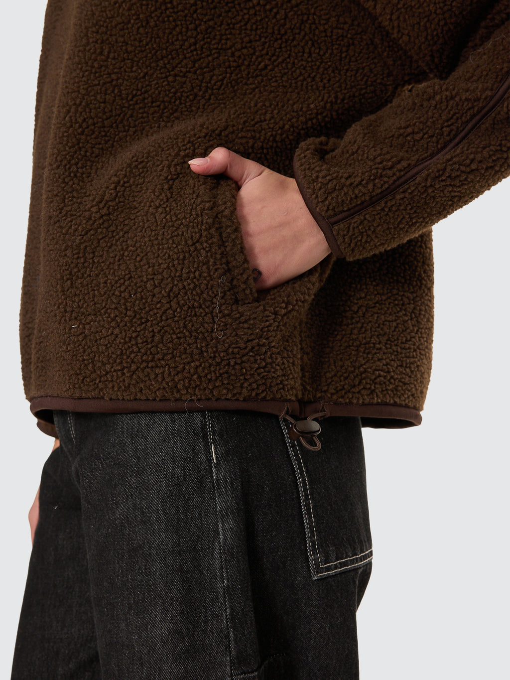 Thrills Co All Star Sherpa Fleece - Brown in Brown