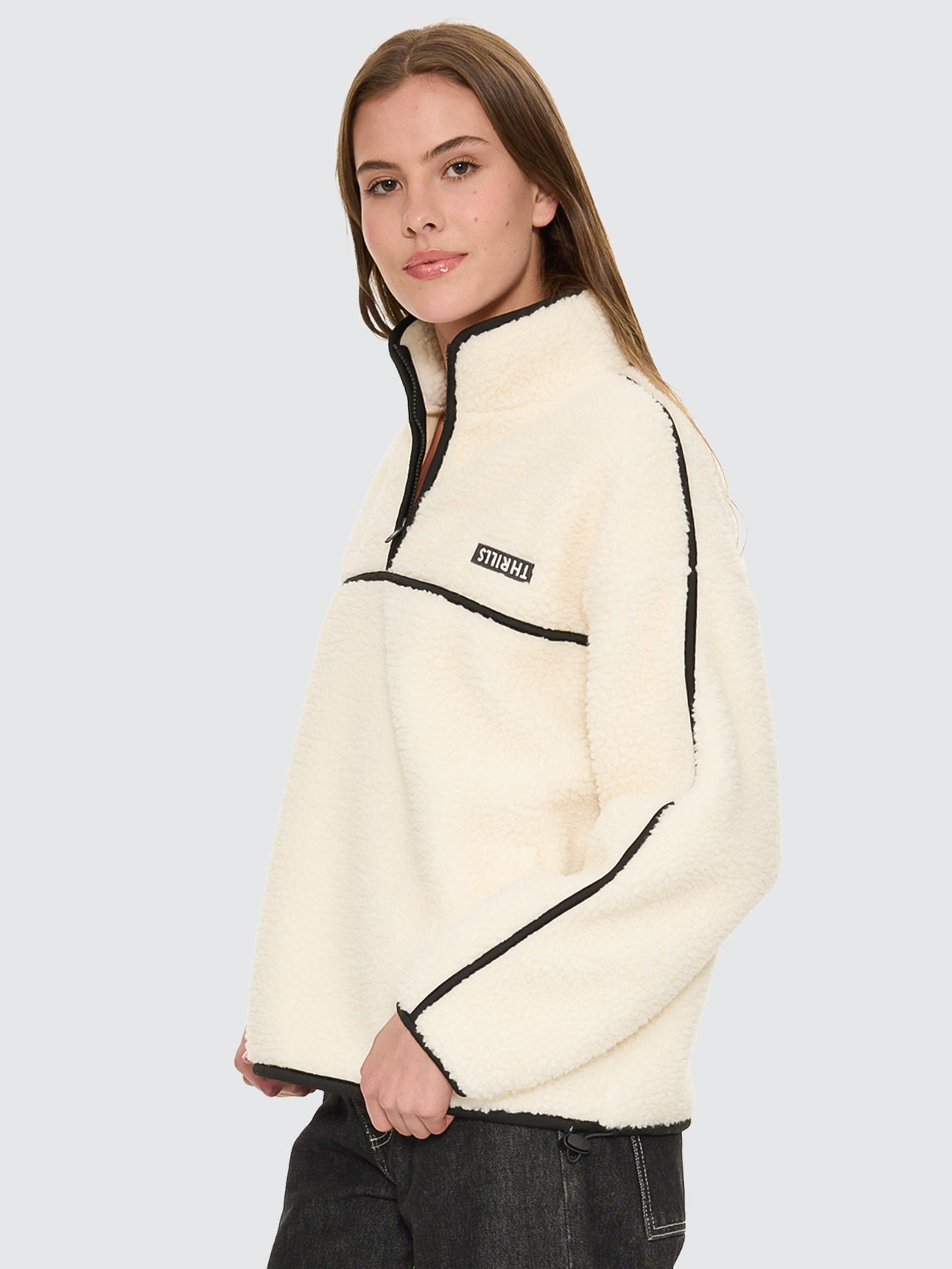 Thrills Co All Star Sherpa Fleece - Cream in Cream