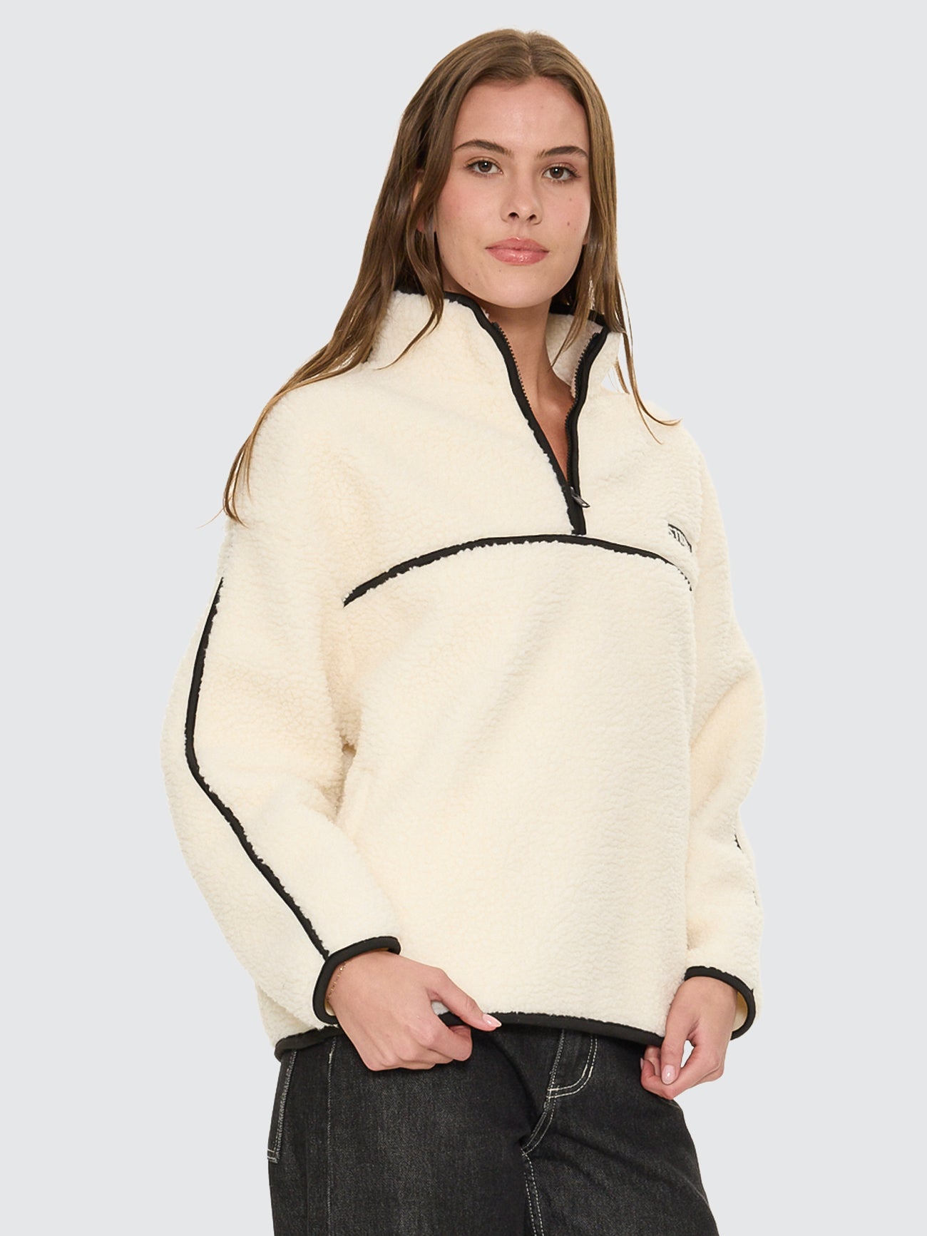 Thrills Co All Star Sherpa Fleece - Cream in Cream
