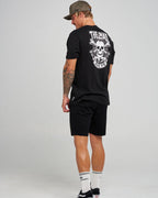 The Mad Hueys Anchor Skull | Ss Tee in BLACK