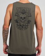 The Mad Hueys Anchor Skull | Tank in CHARCOAL