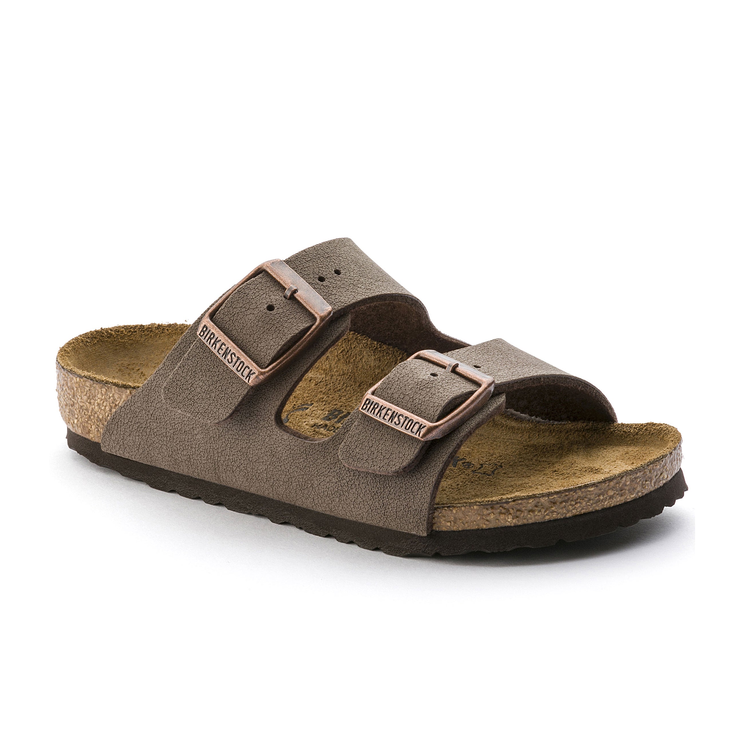 Birkenstock Arizona Kids Mocca Birkibuc Regular in Arizona Kids Mocca
