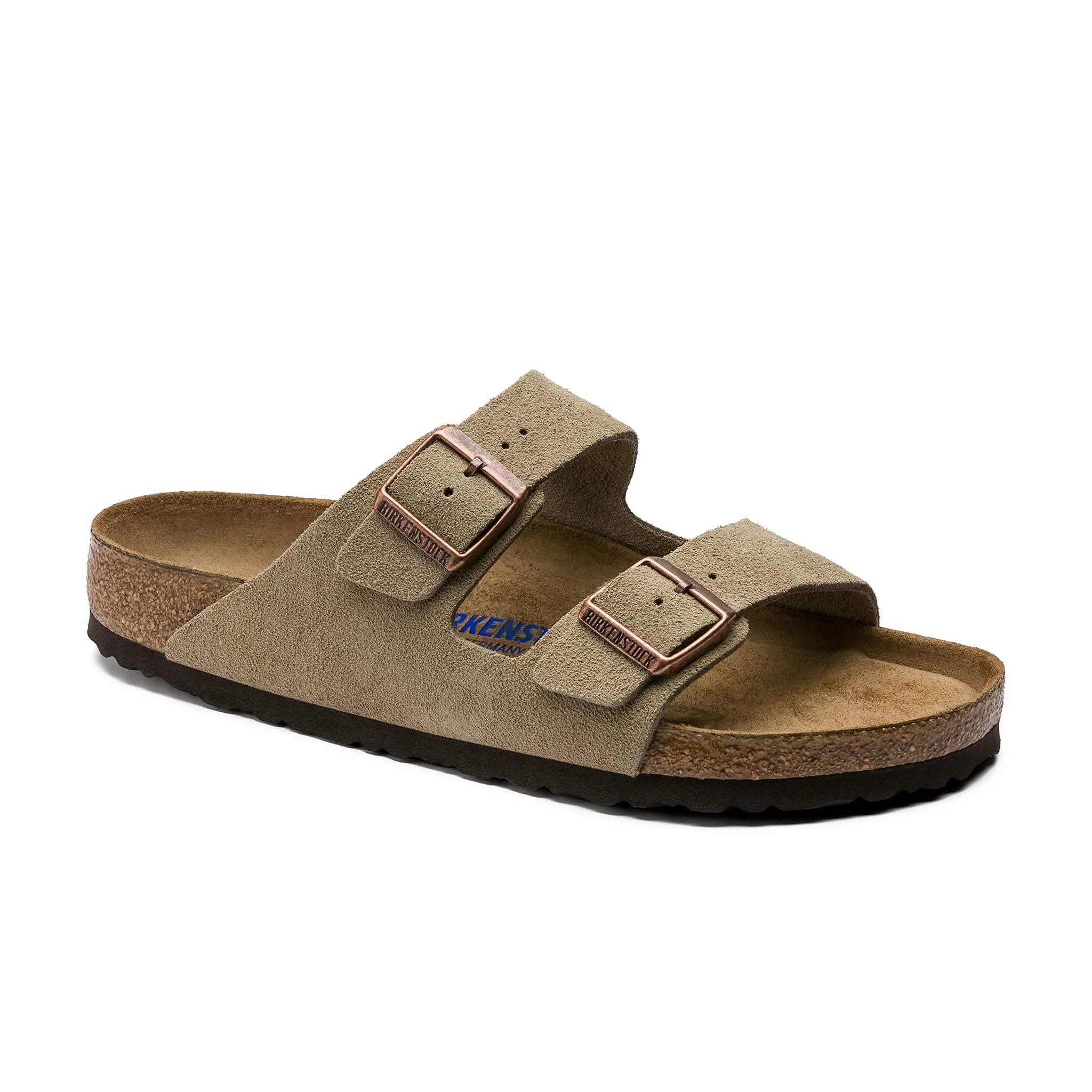 Birkenstock Arizona Sfb Taupe Suede Leather Regular