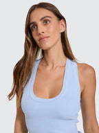 Thrills Co Astra Knit Tank - Placid Blue in Placid Blue