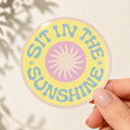 Sunshine sticker | Retro vinyl sticker | Coastal sticker