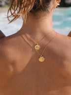 Malakai The Label Sun Shell Necklace in 18k Gold in Default Title