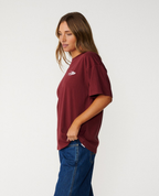 Rip Curl RC EVOLUTION TEE in Burgundy