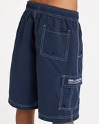 Billabong Boys 8-16 Throw On Boardshorts in Dusty Indigo