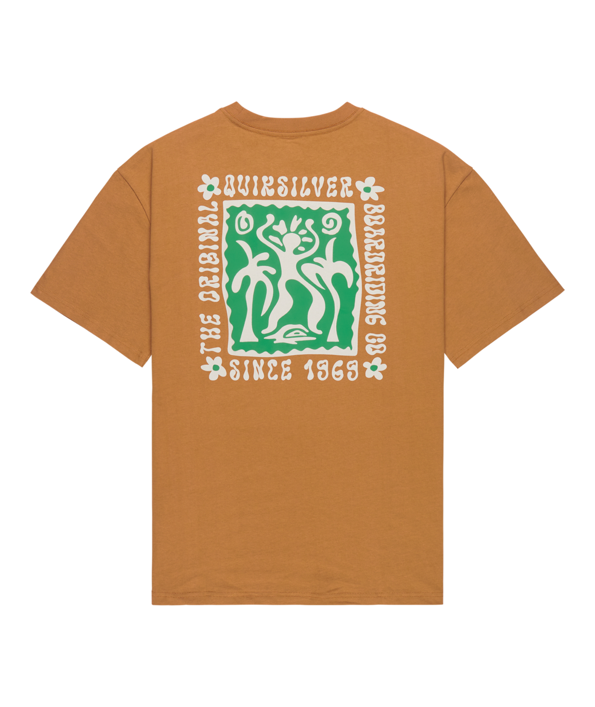 Quiksilver Mens Serenity Splash T-Shirt in Tobacco Brown
