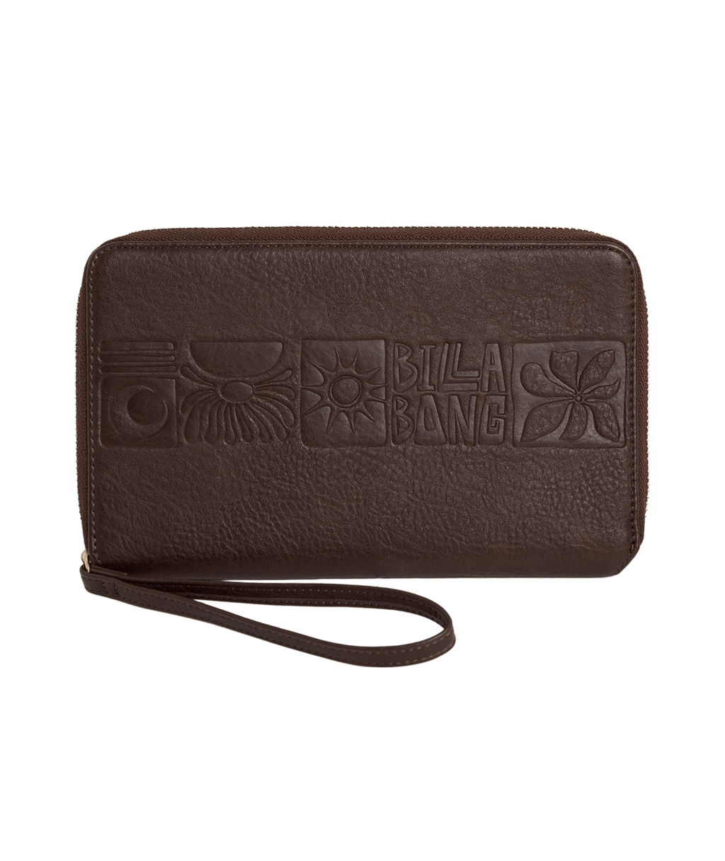 Billabong Womens Travel Wallet 2.0 in Chocolate Brown