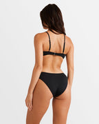 Billabong Womens Sol Searcher Bondi Bikini Bottom in Black Pebble