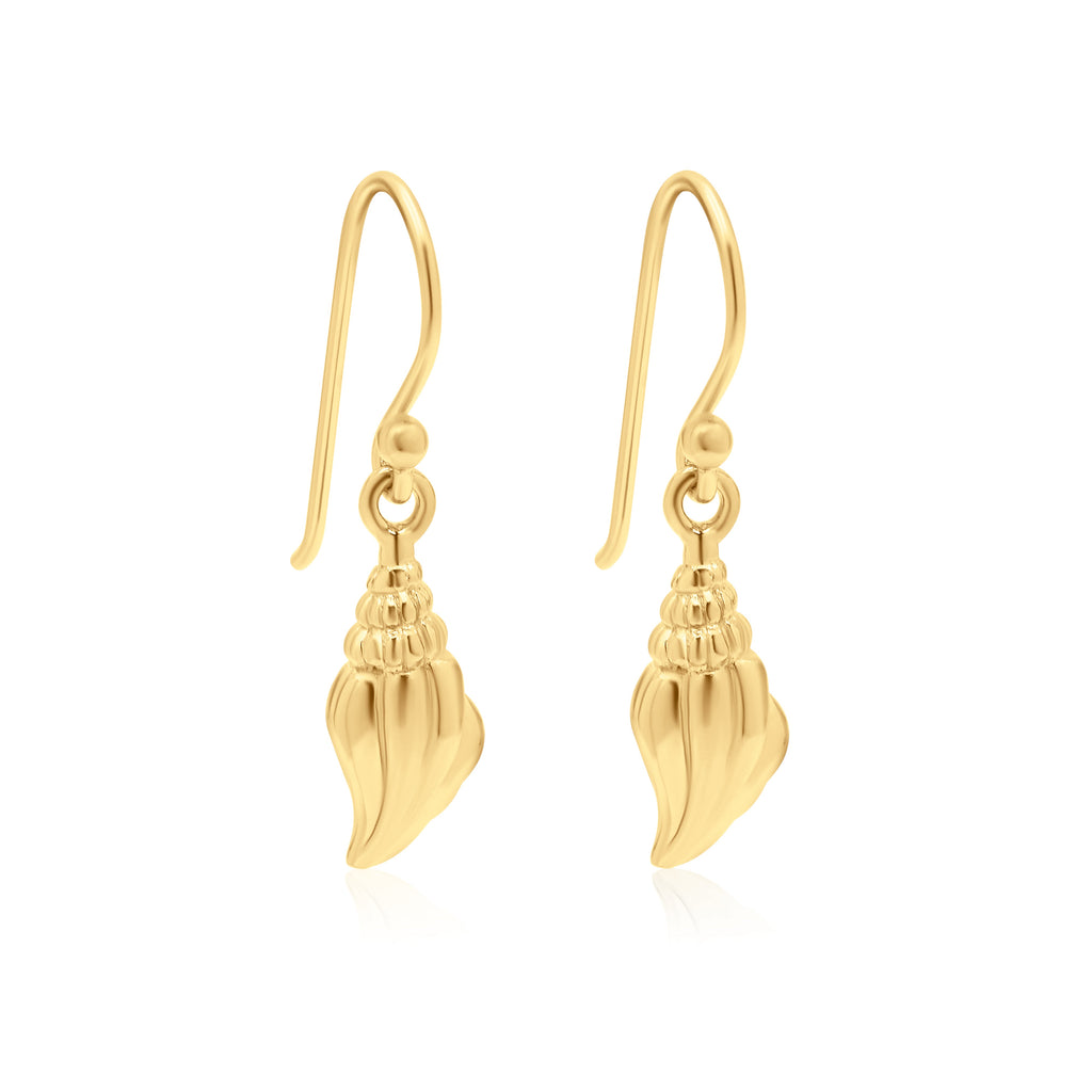 MiKi Jewellery Seashell Gold Drop in Default Title