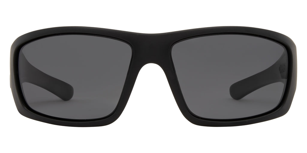 Carve Moray - Matte Black Frame with Grey Polarized Lens in Single