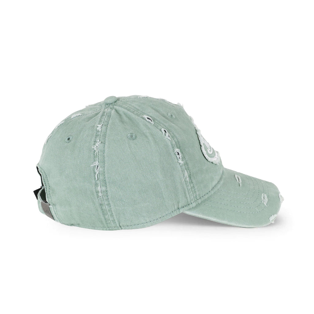 Von Dutch Chain Stitch Sage Dad Cap in sage