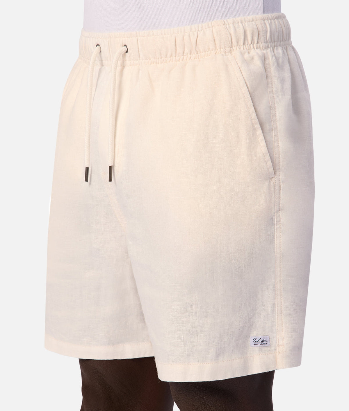 Industrie The Marina Linen Short - Coconut in COCONUT