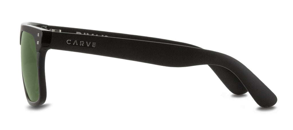Carve Rivals - Combination Gloss And Matte Black Frame with Green Polarized Lens in Single