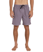 Billabong Mens All Day Overdye Layback 17" Boardshorts in Steel Purple