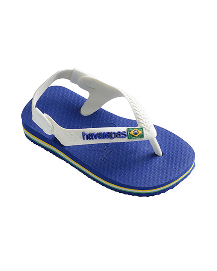 Havaianas Baby Brazil Logo Marine Blue in Blue