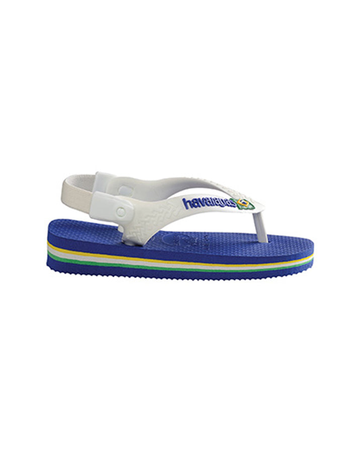Havaianas Baby Brazil Logo Marine Blue in Blue