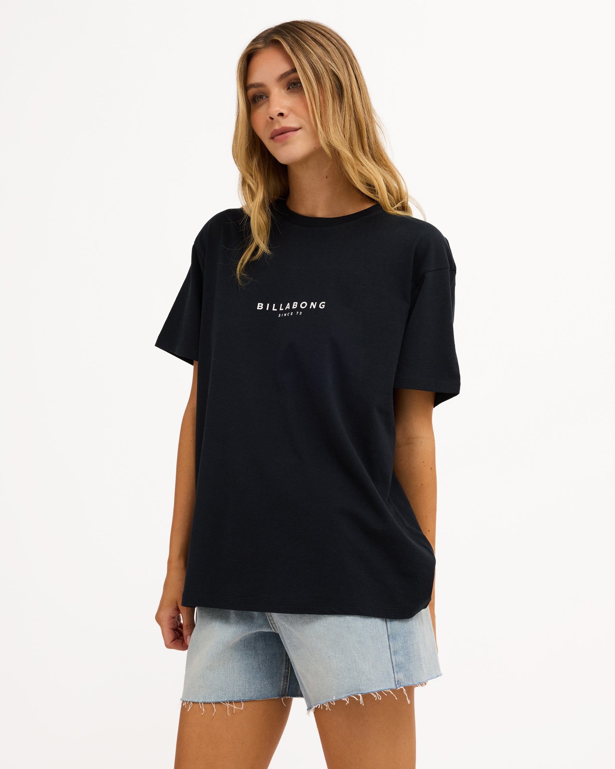Billabong Womens Pacific T-Shirt in OFF BLACK