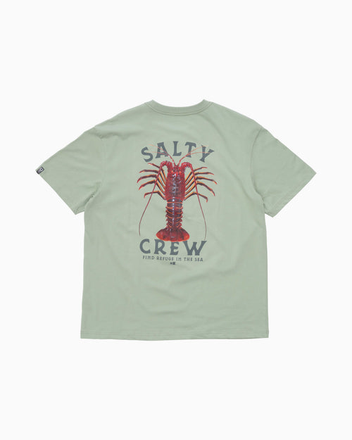Salty Crew ROCK LOBSTER CLASSIC SS TEE in SLATE GREY