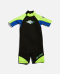 Rip Curl Groms Omega Back Zip Springsuit Wetsuit in Lemon