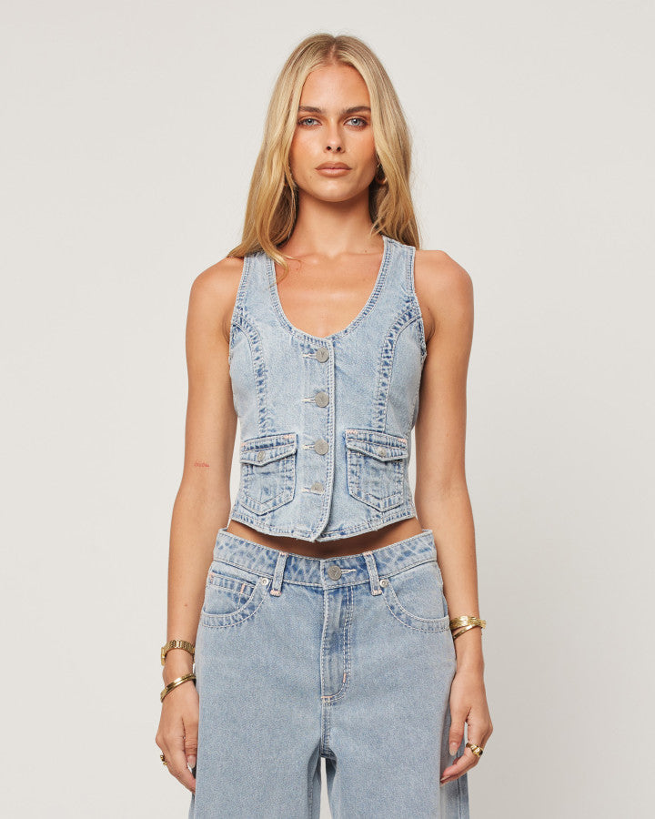 Abrand Jeans Be Mine Vest Avril in AVRIL