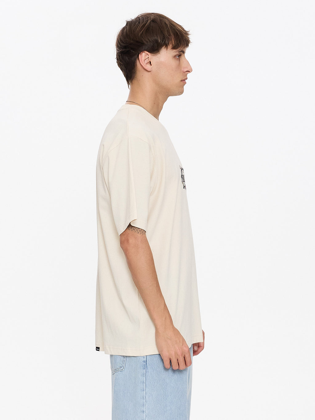 Thrills Co Beauty Around Us Oversize Fit Tee - Unbleached in Unbleached